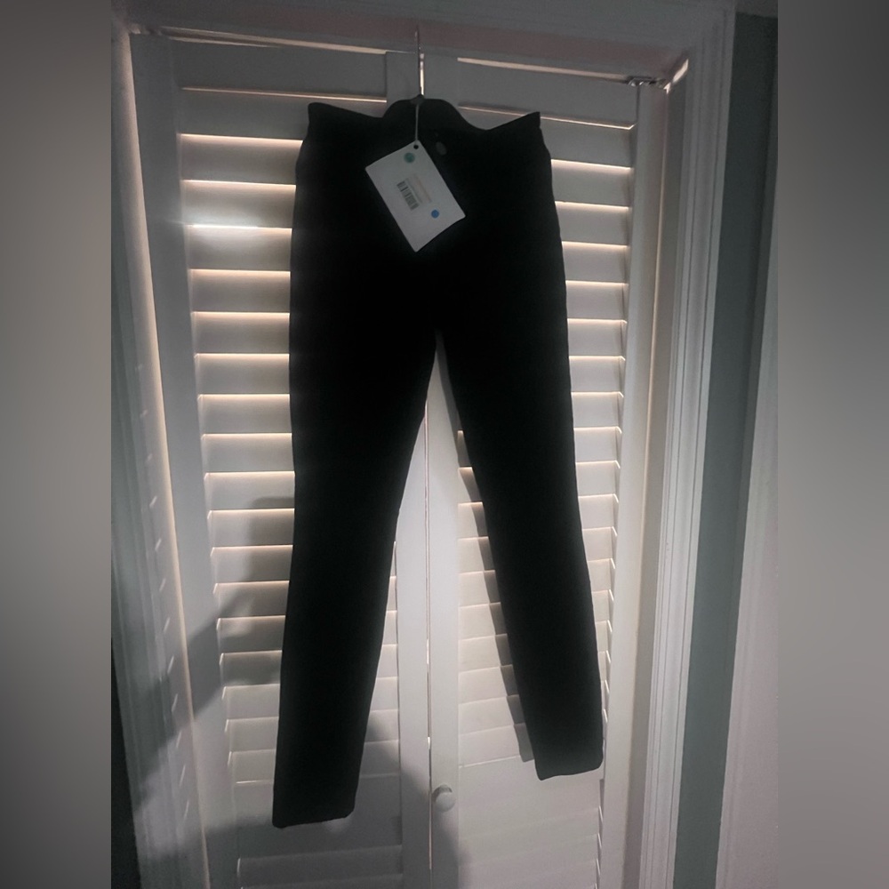 J Brand Classic Black slim fit velvet pants